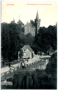 19901-Zwickau-1915-Paradiesbrücke mit Ebertschlößchen-Brück & Sohn Kunstverlag