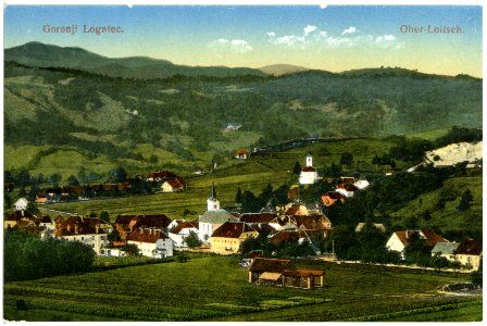 20019-Gorenji Logatec-1916-Blick auf Ober-Leitsch-Brück & Sohn Kunstverlag