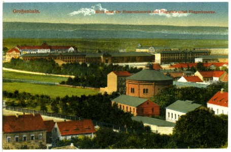 20479-Großenhain-1917-Husarenkaserne und Flugplatz mit Fliegerkaserne-Brück & Sohn Kunstverlag