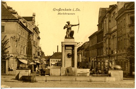 20079-Großenhain-1916-Marktbrunnen-Brück & Sohn Kunstverlag
