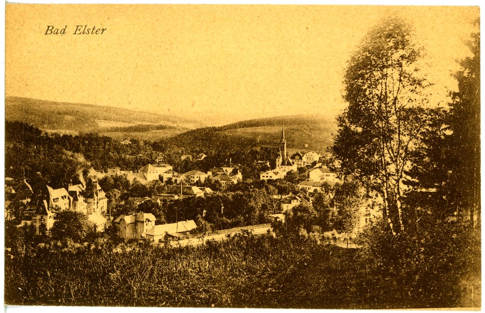 20103-Bad Elster-1916-Totalansicht von Norden-Brück & Sohn Kunstverlag