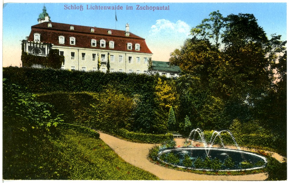19962-Lichtenwalde-1915-Schloß-Brück & Sohn Kunstverlag