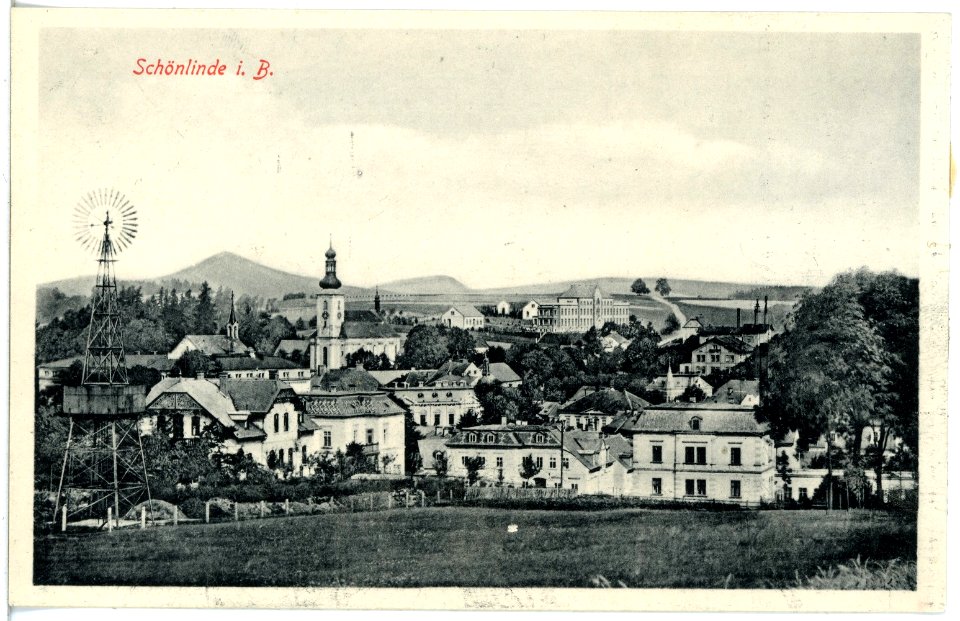 19847-Schönlinde-1915-Blick auf Schönlinde-Brück & Sohn Kunstverlag