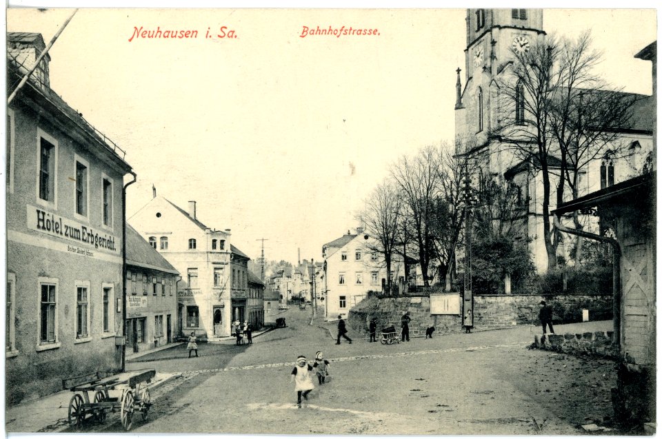 19881-Neuhausen-1915-Bahnhofstraße-Brück & Sohn Kunstverlag