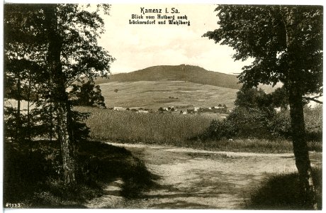 20288-Kamenz-1916-Blick vom Hutberg nach Lückersdorf und Wahlberg-Brück & Sohn Kunstverlag