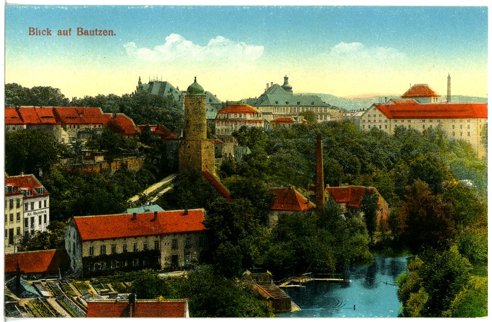 19946-Bautzen-1915-Blick auf Bautzen-Brück & Sohn Kunstverlag