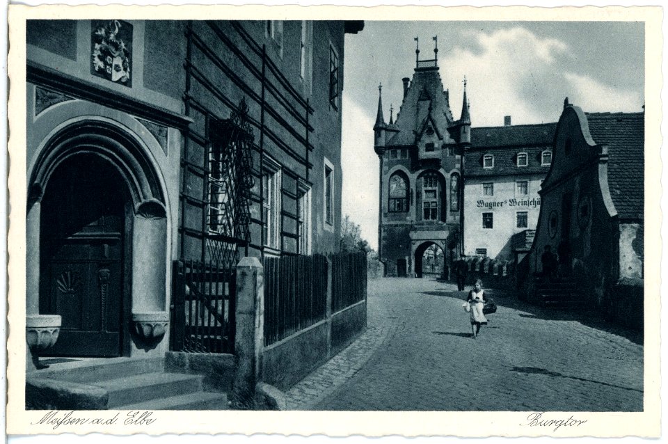 20738-Meißen-1917-Burgtor, Portal Burglehen-Brück & Sohn Kunstverlag