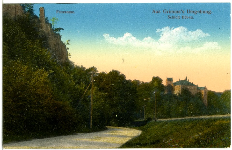 19838-Grimma-1915-Schloß Döben, Feueresse-Brück & Sohn Kunstverlag