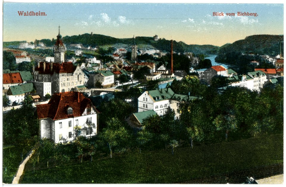 20214-Waldheim-1916-Blick auf Waldheim vom Eichberg-Brück & Sohn Kunstverlag