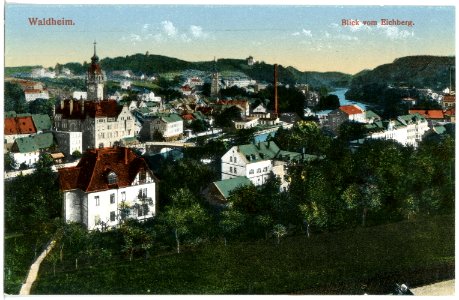 20214-Waldheim-1916-Blick auf Waldheim vom Eichberg-Brück & Sohn Kunstverlag