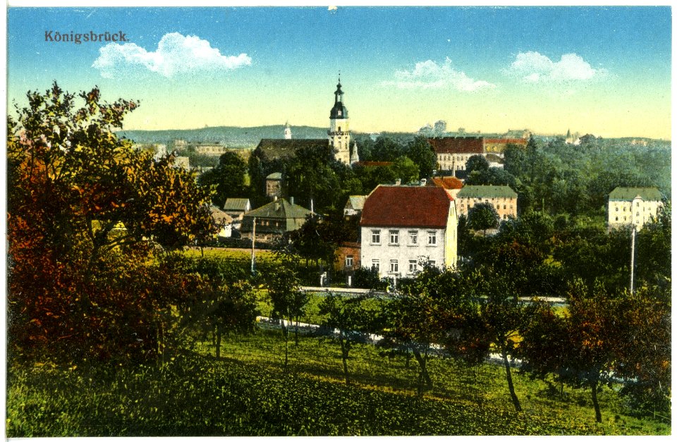 19968-Königsbrück-1915-Blick auf Königsbrück-Brück & Sohn Kunstverlag