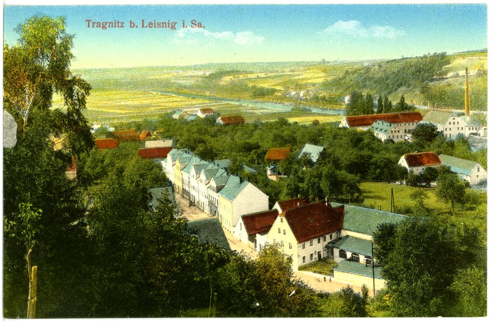 19702-Tragnitz-1915-Blick auf Tragnitz-Brück & Sohn Kunstverlag