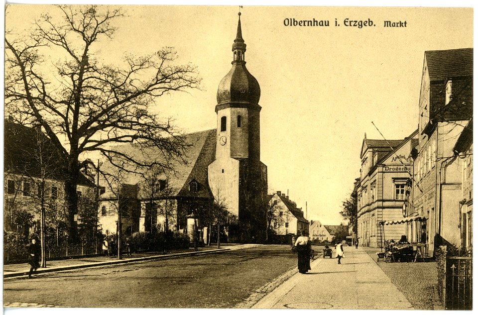 19934-Olbernhau-1915-Markt-Brück & Sohn Kunstverlag
