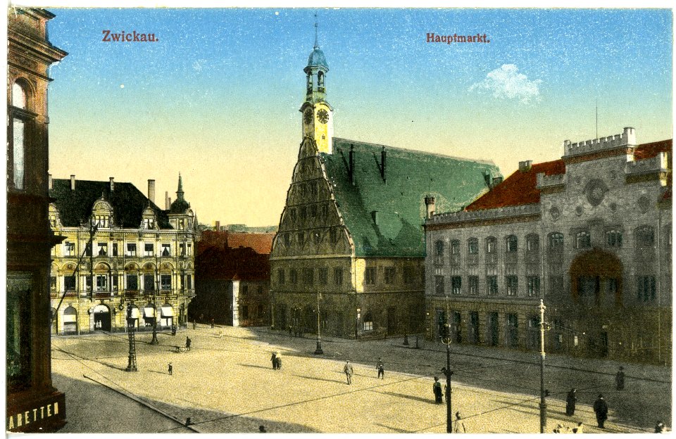 20264-Zwickau-1916-Hauptmarkt-Brück & Sohn Kunstverlag