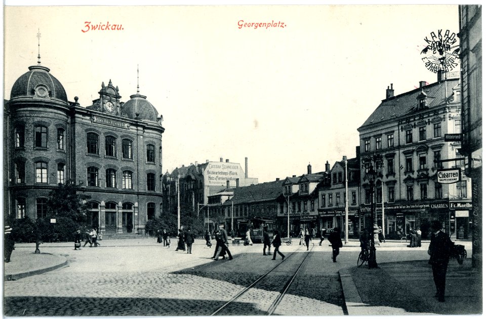 19907-Zwickau-1915-Georgenplatz-Brück & Sohn Kunstverlag