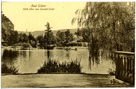 20104-Bad Elster-1916-Blick über den Gondelteich-Brück & Sohn Kunstverlag