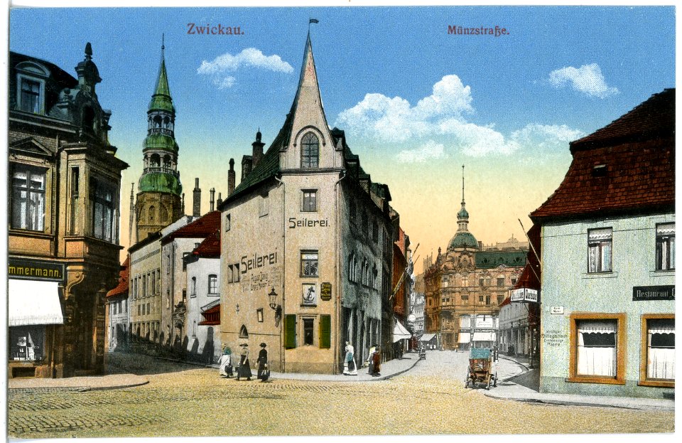 20056-Zwickau-1916-Münzstraße-Brück & Sohn Kunstverlag