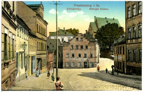 19844-Frankenberg-1915-Schloßstraße - Rittergut Neubau-Brück & Sohn Kunstverlag