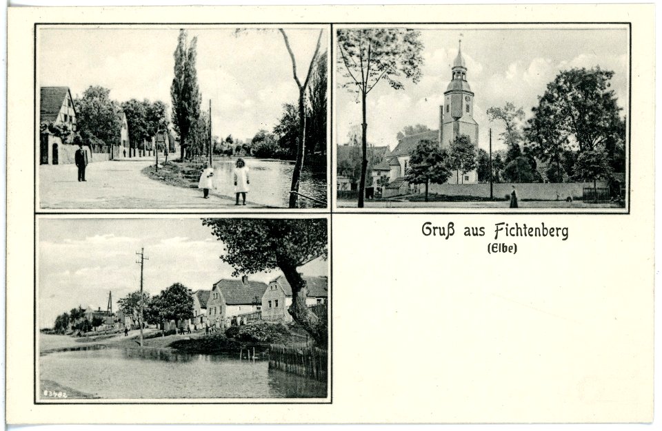 20366-Fichtenberg-1917-Blick auf Fichtenberg-Brück & Sohn Kunstverlag