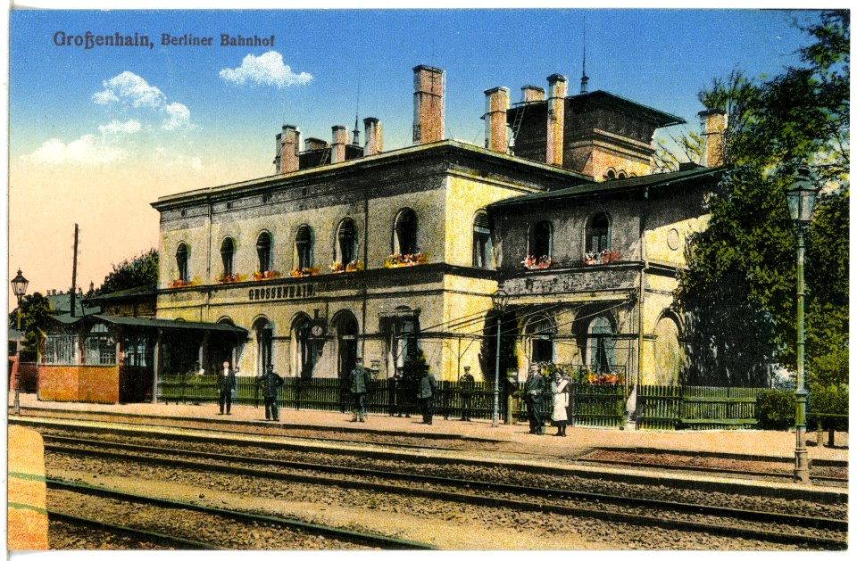 20798-Großenhain-1918-Berliner Bahnhof-Brück & Sohn Kunstverlag