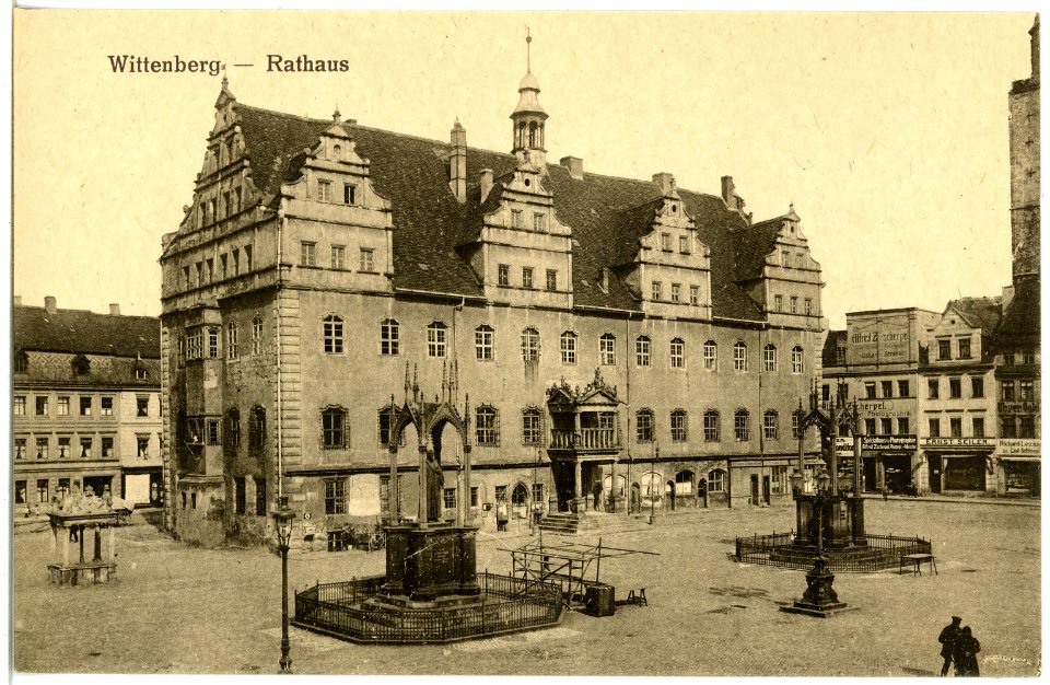 20705-Wittenberg-1917-Rathaus-Brück & Sohn Kunstverlag