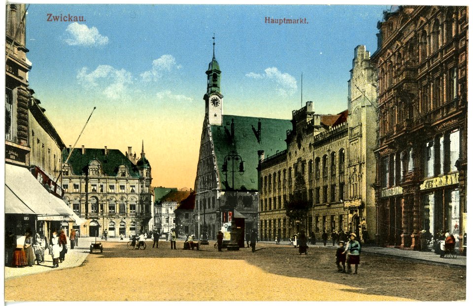 20051-Zwickau-1916-Hauptmarkt-Brück & Sohn Kunstverlag