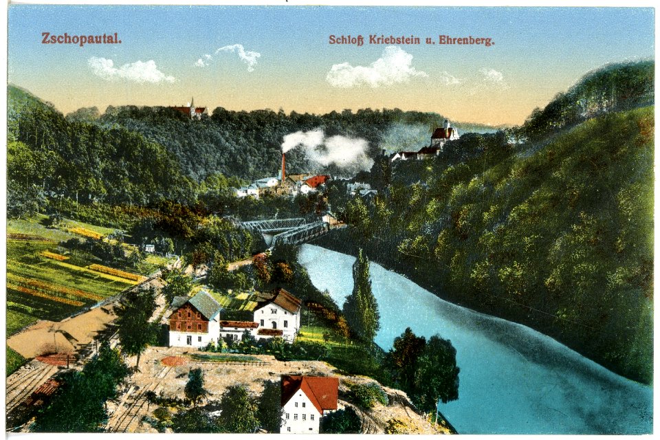 20212-Zschopautal-1916-Schloß Kriebstein und Ehrenberg-Brück & Sohn Kunstverlag