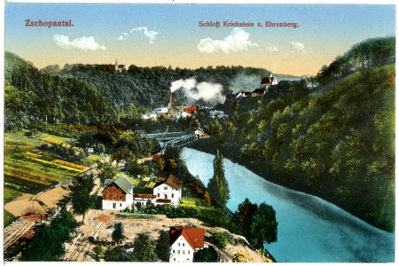 20212-Zschopautal-1916-Schloß Kriebstein und Ehrenberg-Brück & Sohn Kunstverlag