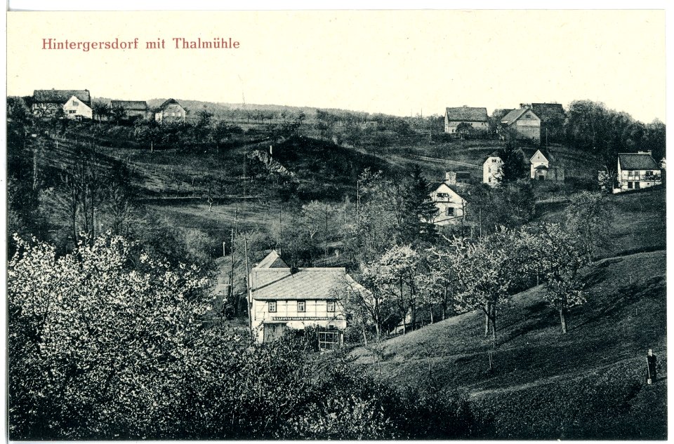 20453-Hintergersdorf-1917-mit Talmühle-Brück & Sohn Kunstverlag