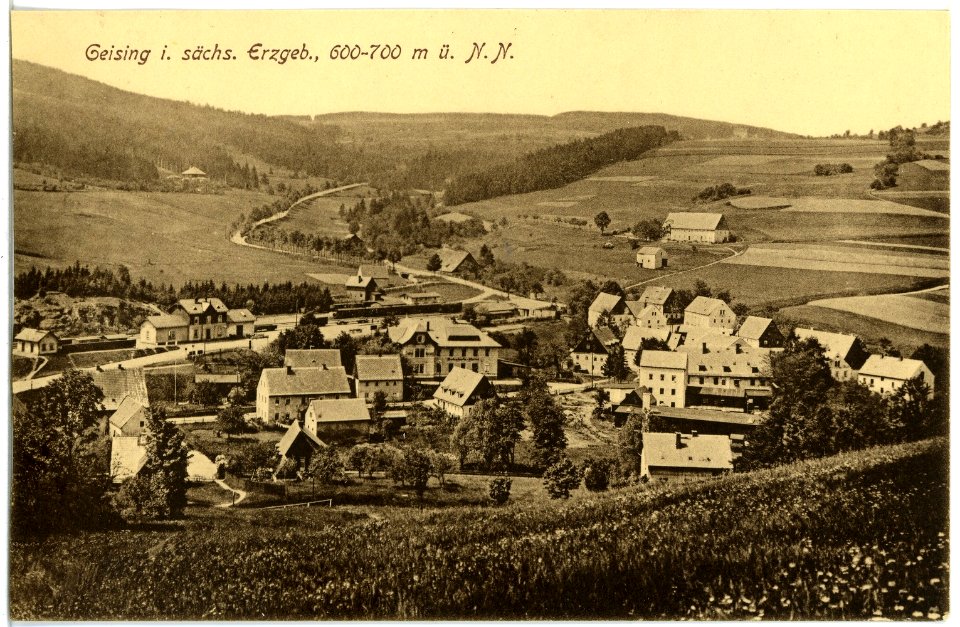 20166-Geising-1916-Blick auf Geising-Brück & Sohn Kunstverlag