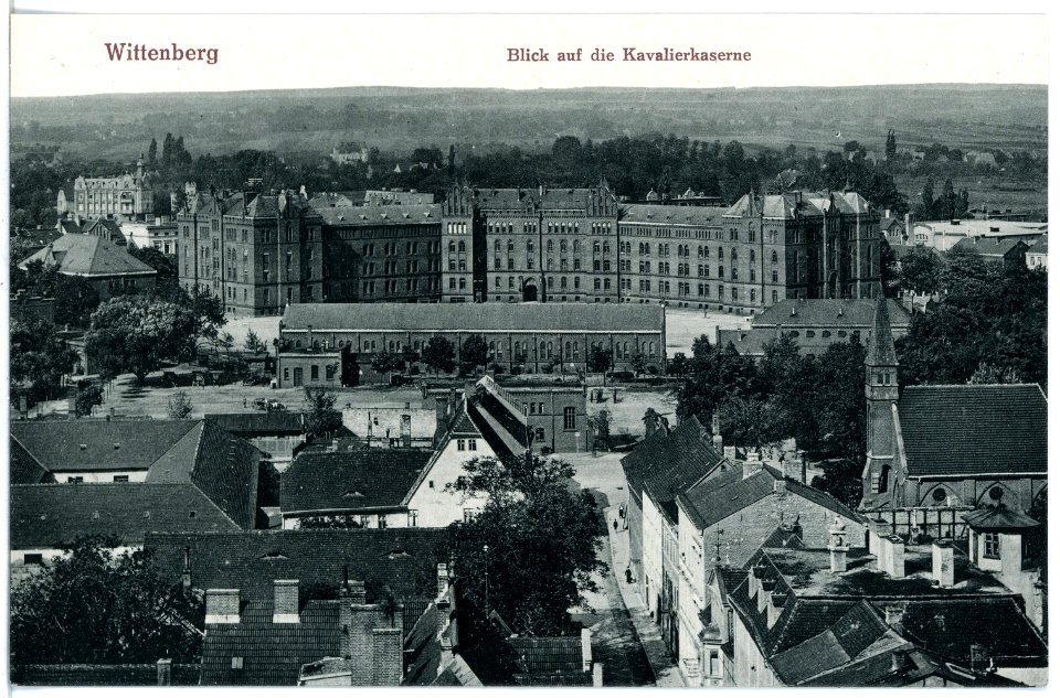 20711-Wittenberg-1917-Blick auf die Kavalierskaserne-Brück & Sohn Kunstverlag