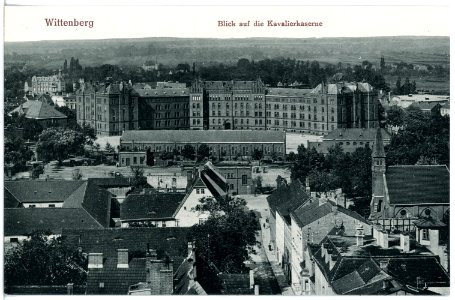 20711-Wittenberg-1917-Blick auf die Kavalierskaserne-Brück & Sohn Kunstverlag