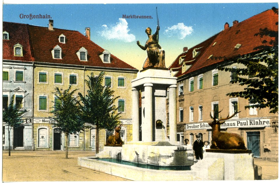 20148-Großenhain-1916-Marktbrunnen-Brück & Sohn Kunstverlag