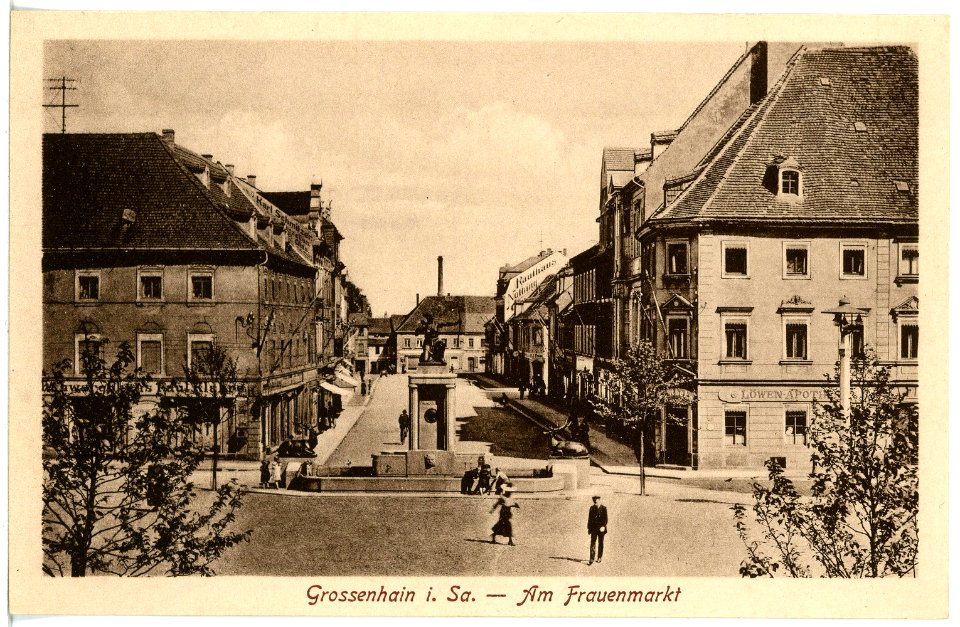 20772-Großenhain-1918-Frauenmarkt-Brück & Sohn Kunstverlag
