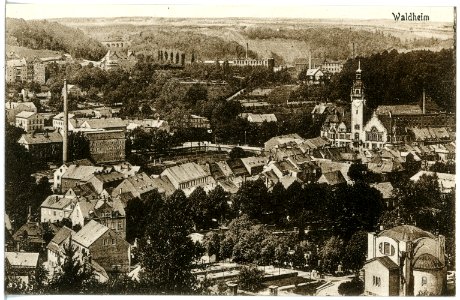 20465-Waldheim-1917-Blick auf Waldheim-Brück & Sohn Kunstverlag