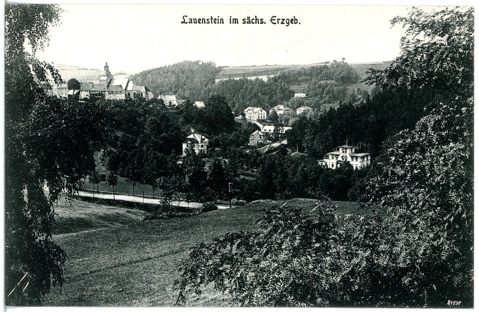 20332-Lauenstein-1917-Blick auf Lauenstein-Brück & Sohn Kunstverlag