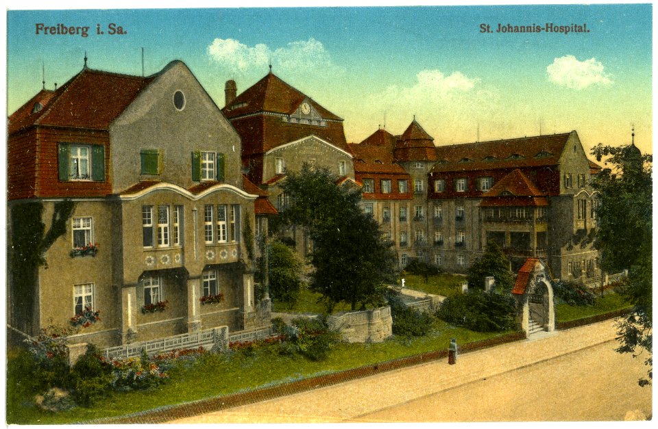 19977-Freiberg-1915-Johannishospital-Brück & Sohn Kunstverlag