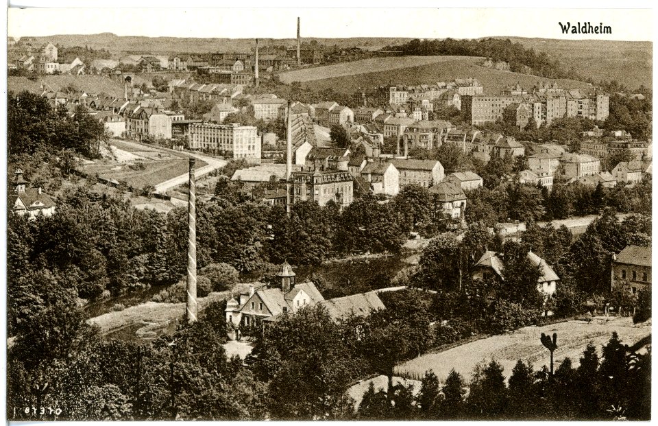 20462-Waldheim-1917-Blick auf Waldheim-Brück & Sohn Kunstverlag