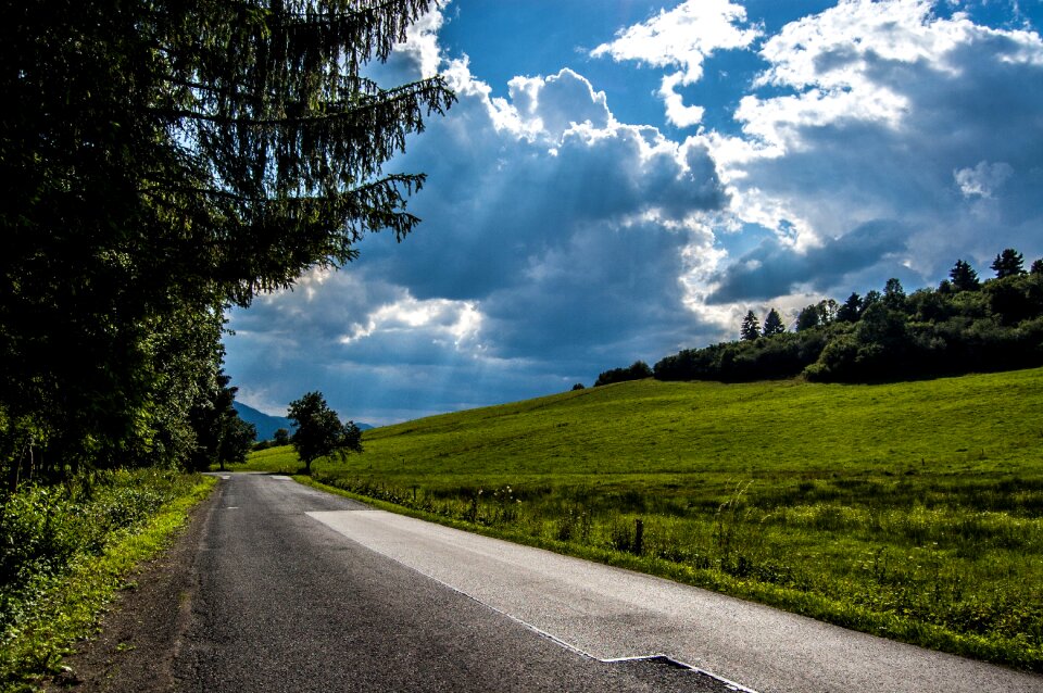 Meadow clouds heaven