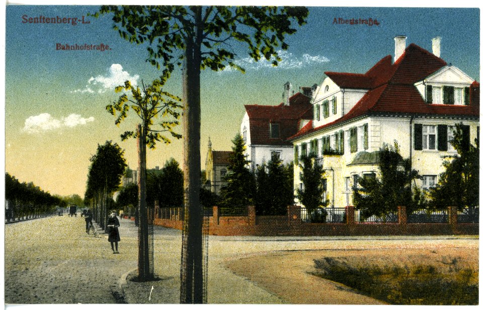 20431-Senftenberg-1917-Bahnhofstraße-Brück & Sohn Kunstverlag