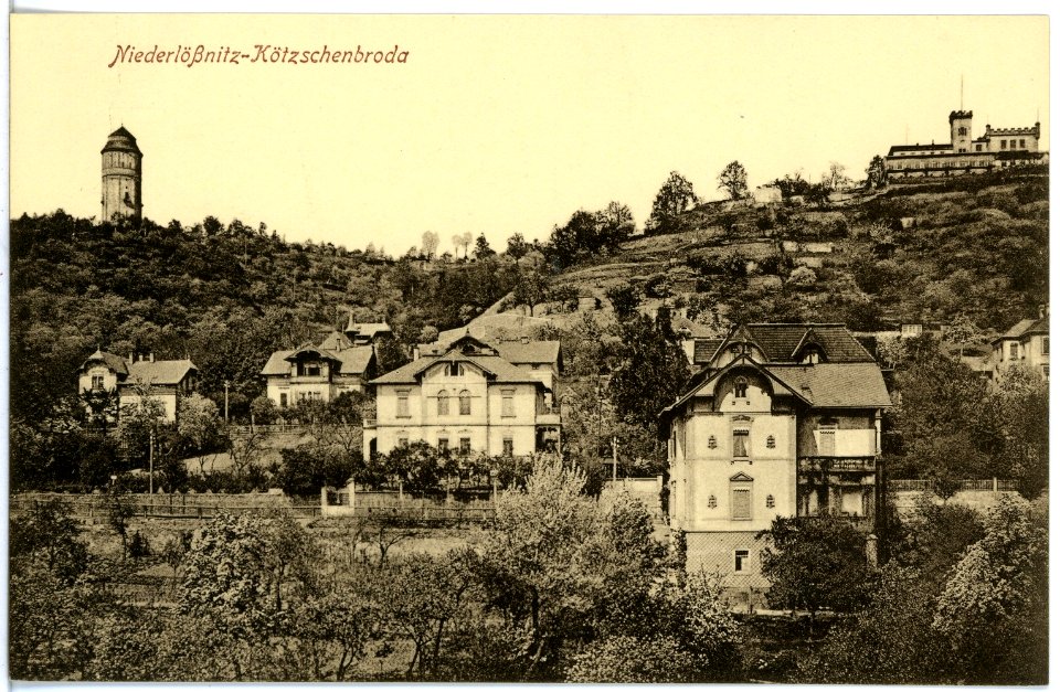 20244-Radebeul-1916-Kötzschenbroda - Niederlößnitz, Friedensburg-Brück & Sohn Kunstverlag