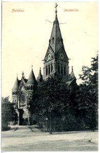 19899-Zwickau-1915-Moritzkirche-Brück & Sohn Kunstverlag