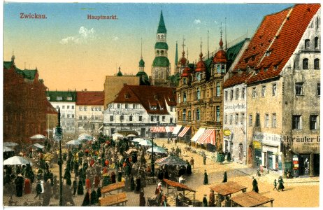 20265-Zwickau-1916-Hauptmarkt-Brück & Sohn Kunstverlag