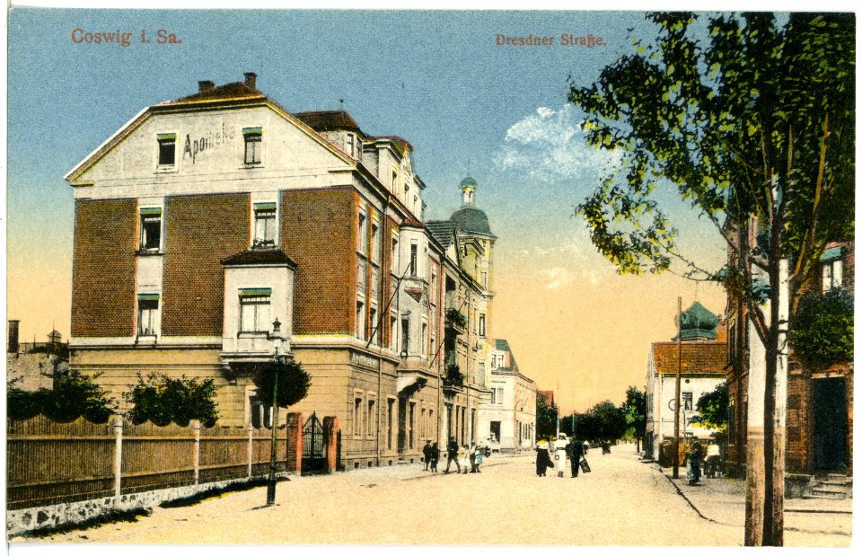 20357-Coswig-1917-Dresdner Straße-Brück & Sohn Kunstverlag