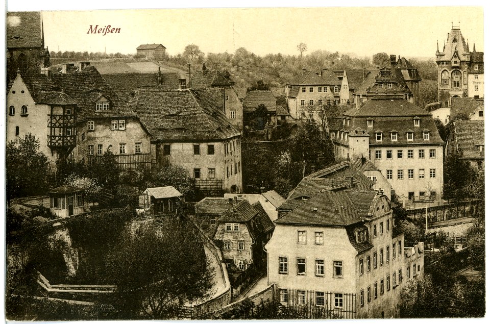 20419-Meißen-1917-Freiheit, Leinewebergasse-Brück & Sohn Kunstverlag