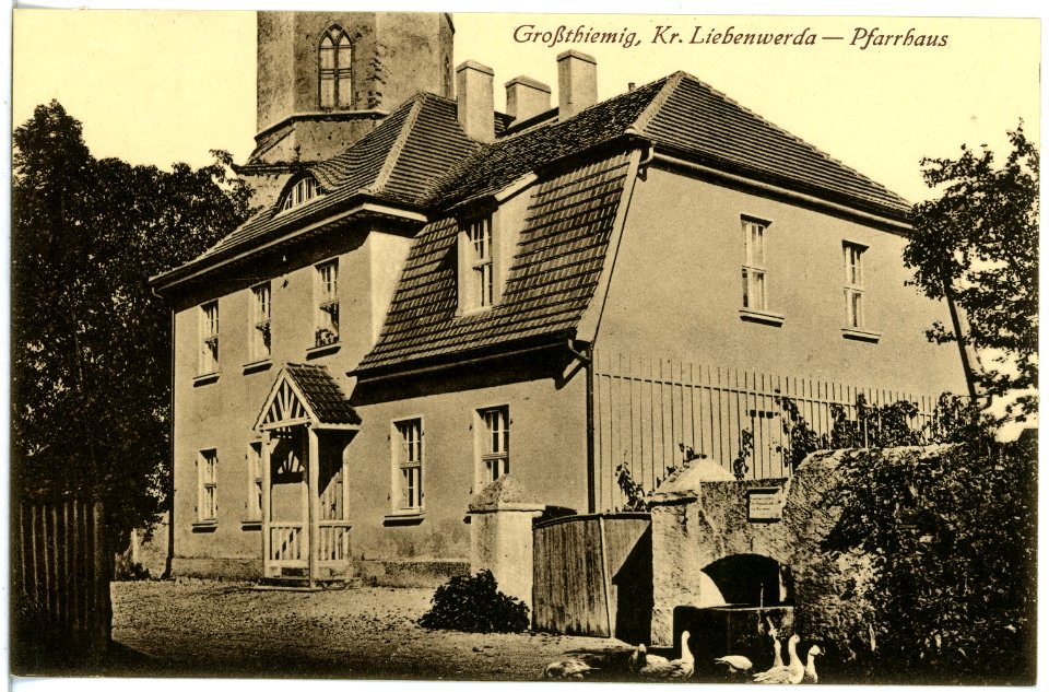 20252-Großthiemig-1916-Pfarrhaus-Brück & Sohn Kunstverlag
