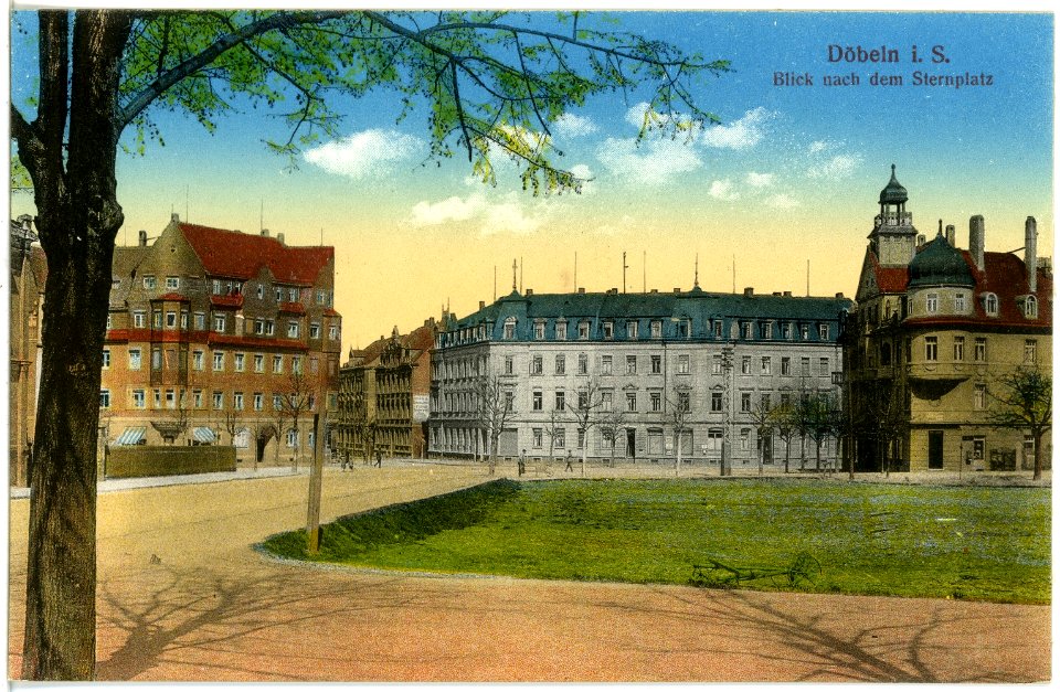 19186-Döbeln-1915-Blick nach dem Sternplatz-Brück & Sohn Kunstverlag