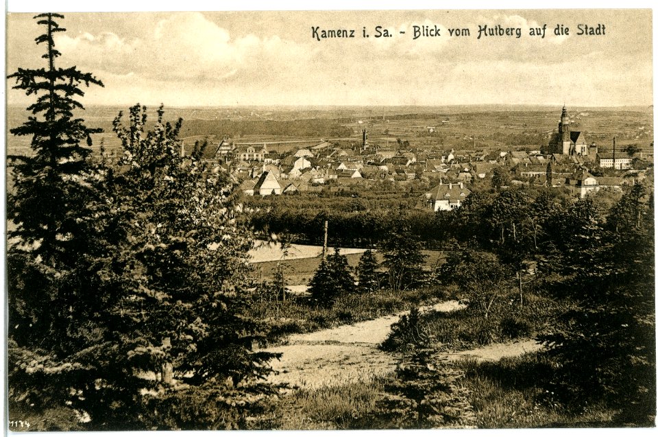 20285-Kamenz-1916-Blick vom Hutberg auf die Stadt-Brück & Sohn Kunstverlag