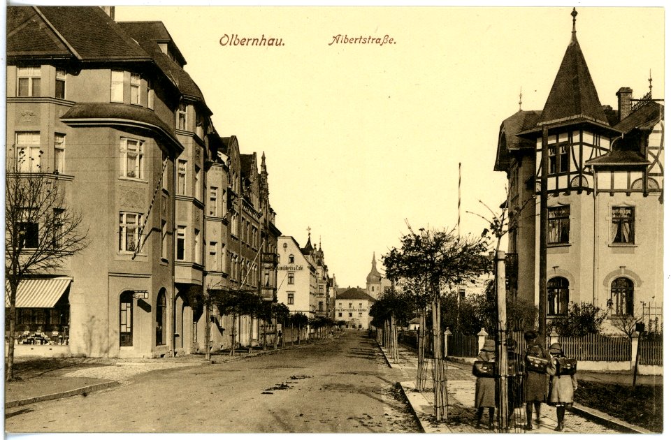 19931-Olbernhau-1915-Albertstraße-Brück & Sohn Kunstverlag