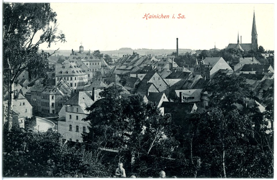 19673-Hainichen-1915-Blick auf Hainichen-Brück & Sohn Kunstverlag